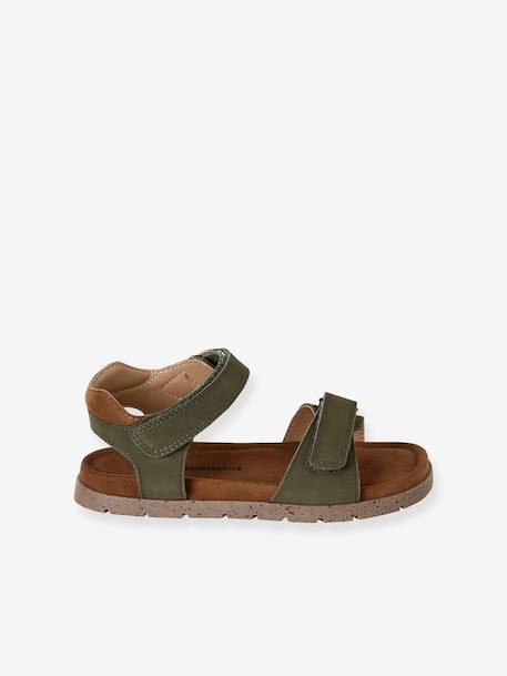 Kinder Klett-Sandalen khaki+marine+sandfarben 