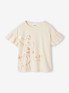 Mädchen-T-Shirt, Unterziehpulli-Kinder T-Shirt mit Bambi-Motiv Disney Animals
