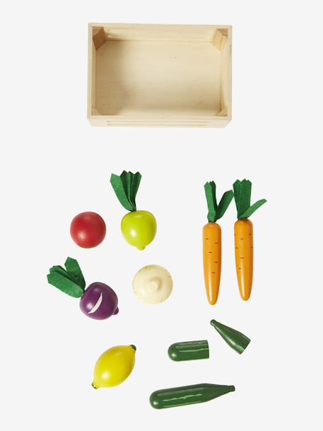 Kinder Gemüsekiste aus Holz FSC® mehrfarbig 