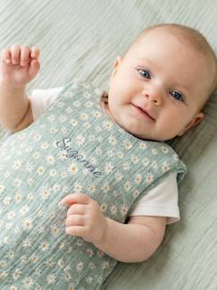 Bettwäsche & Dekoration-Baby-Bettwäsche-Schlafsack-Baby Sommer-Schlafsack aus Musselin MARGERITE TOG 1, personalisierbar