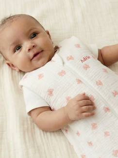 Bettwäsche & Dekoration-Baby-Bettwäsche-Schlafsack-Baby Sommer-Schlafsack aus Musselin SCHLEIFE TOG 1, personalisierbar