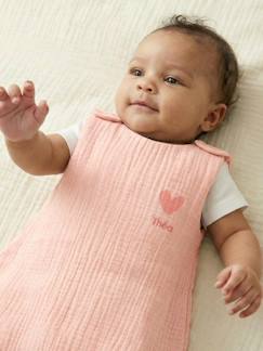 Bettwäsche & Dekoration-Baby-Bettwäsche-Schlafsack-Bio-Kollektion: Baby Sommerschlafsack aus Musselin, personalisierbar