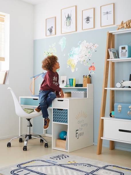 Chaise de bureau pour enfant de 6-10 ans - bleu, Chambre et rangement