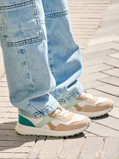 Schuhe-Mädchenschuhe 23-38-Sneakers mit elastischer Schnürung Kinder