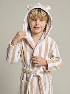 Junge-Bademantel BÄR mit Recycling-Baumwolle Kinder, personalisierbar
