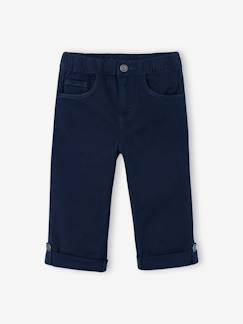 Junge-Jungen Hose mit Dehnbund, Beinlänge und Bundweite verstellbar