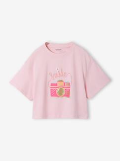 Mädchen-T-Shirt, Unterziehpulli-Cropped T-Shirt für Mädchen