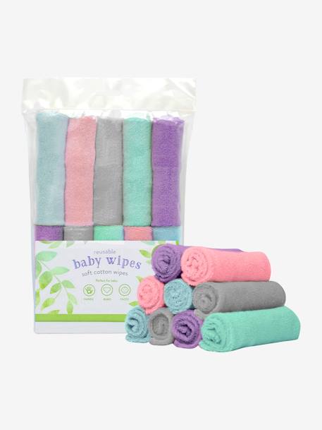 10er-Pack Baby Waschlappen BAMBINO MIO WOLKEN 