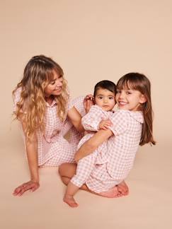 Umstandsmode-Pyjama, Homewear-Schlafanzug Vichy-Capsule für Schwangerschaft und Stillzeit ENVIE DE FRAISE, Bio-Baumwolle