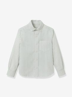 Garçon-Manteau, veste-Chemise longue rayée