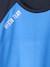 T-shirt de sport garçon matière technique effet colorblock bleu drapeau 