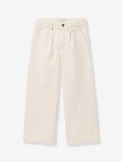 Mädchen-Weite Hose aus Twill Kinder CYRILLUS