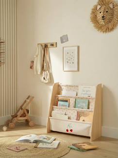 Zimmer und Aufbewahrung-Aufbewahrung-Bücherregal-Bücherregal mit Stofftaschen, Kinderzimmer