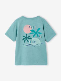 Junge-Jungen T-Shirt mit XL-Print hinten und Recycling-Baumwolle
