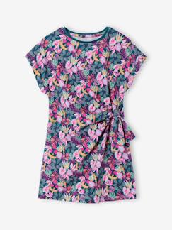 Fille-Robe jersey imprimée