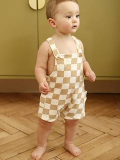 Garçon-Salopette, combinaison-Salopette courte bébé molleton imprimé