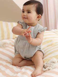 Baby-Latzhose, Overall-Kurzoverall aus Musselin Mädchen Baby