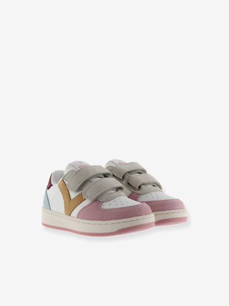 Tiempo Tiras Serraje Victoria® Sneaker jeansblau+rosa 