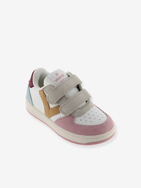 Tiempo Tiras Serraje Victoria® Sneaker jeansblau+rosa 