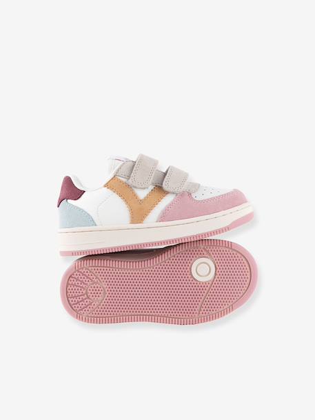 Tiempo Tiras Serraje Victoria® Sneaker jeansblau+rosa 