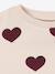 Sweat col rond blanc+rose 