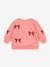 Sweat col rond blanc+rose 