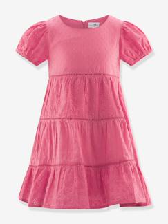 Mädchen-Kleid bestickt mit Stufenvolants Mädchen Happy Girls