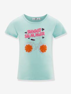 Mädchen-T-Shirt, Unterziehpulli-T-Shirt mit Summer-Schriftzug Mädchen Happy Girls
