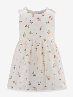 Mädchen-Festliches Kleid mit Erdbeermuster Mädchen Happy Girls