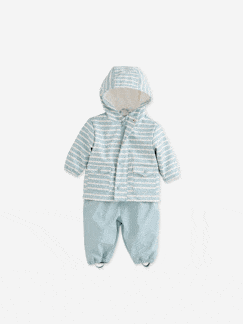Baby-Mantel, Overall, Ausfahrsack-Jungen Baby-Set: Regenjacke & Regenhose