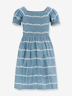 Mädchen-Kleid gesmokt im Batik-Look Mädchen Happy Girls