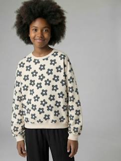 Fille-Pull, gilet, sweat-Sweat coupe large