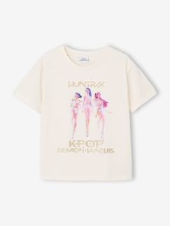 Mädchen-T-Shirt, Unterziehpulli-T-Shirt-T-Shirt KPOP Demon Hunters mit Glitzer-Print Kinder