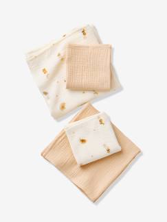 Puériculture-Lot 4 langes en gaze de coton