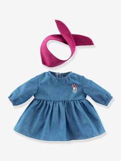 Jeanskleid mit Schal für 30cm-Puppe COROLLE