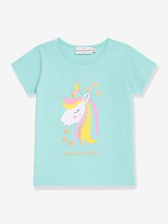 Mädchen-Shirt mit Pailletten-Regenbogen Mädchen DANAMADE