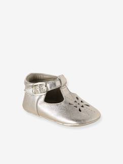 Schuhe-Babyschuhe 17-26-Hausschuhe, Krabbelschuhe-Baby Leder-Krabbelschuhe / Hausschuhe mit Lochmuster, Geschenkbox