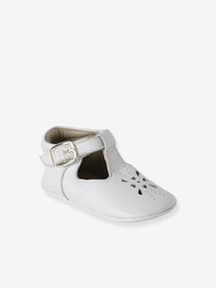 Schuhe-Babyschuhe 17-26-Hausschuhe, Krabbelschuhe-Baby Leder-Krabbelschuhe / Hausschuhe mit Lochmuster, Geschenkbox