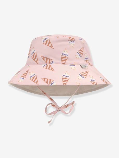 Wende-Sonnenhut mit EIS-Motiven und UV-Schutz Baby & Kleinkinder LÄSSIG rosa 