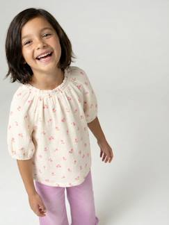 Mädchen-Musselinbluse Mädchen mit Ballonärmeln