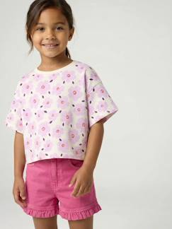 Mädchen-T-Shirt, Unterziehpulli-T-Shirt-Cropped T-Shirt für Mädchen