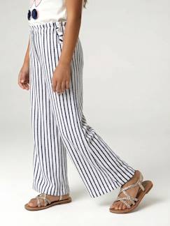 Fille-Legging-Legging large rayé en maille