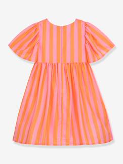 Fille-Robe à rayures et manches bouffantes fille DLILOU DANAMADE