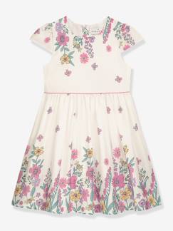 Fille-Robe imprimé fleuri à manches courtes, fille DANAMADE
