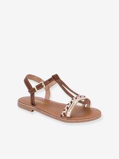Schuhe-Mädchenschuhe 23-38-Mädchen Sandalen Badou tan LES TROPEZIENNES PAR M. BELARBI