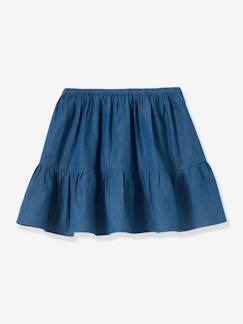 Jupe denim Fille-Jupe denim