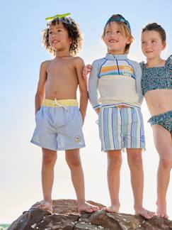 Junge-Gestreifte Jungen Badeshorts Oeko-Tex
