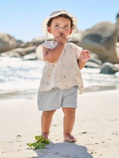 Baby-Short Baby Mädchen Musselin Zierschleife