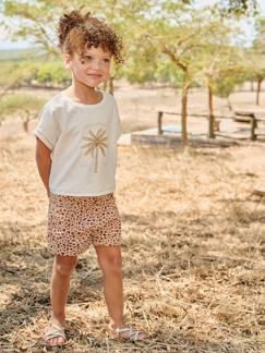 Fille-Short-Short twill fille imprimé