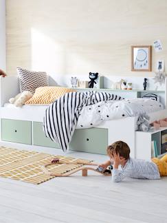 Zimmer und Aufbewahrung-Zimmer-Kinderbett, Babybett-Kinderbett-Kinderbett "Baseo" mit Schubladen